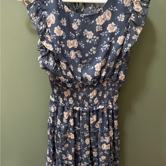 Altar'd State Dresses & Skirts - Altar'd State Blue Floral Mini Dress